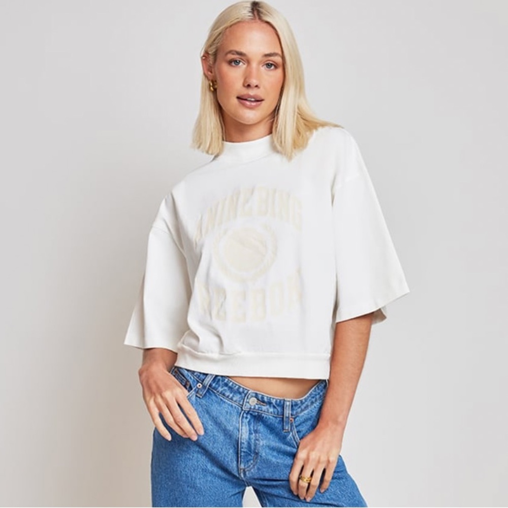 ANINE BING x Reebok White Top NWT